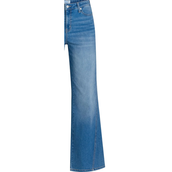Time and Tru Womens High Rise Seamed Wide Leg Jeans Denim Vintage Light Size 18 - Picture 7 of 7